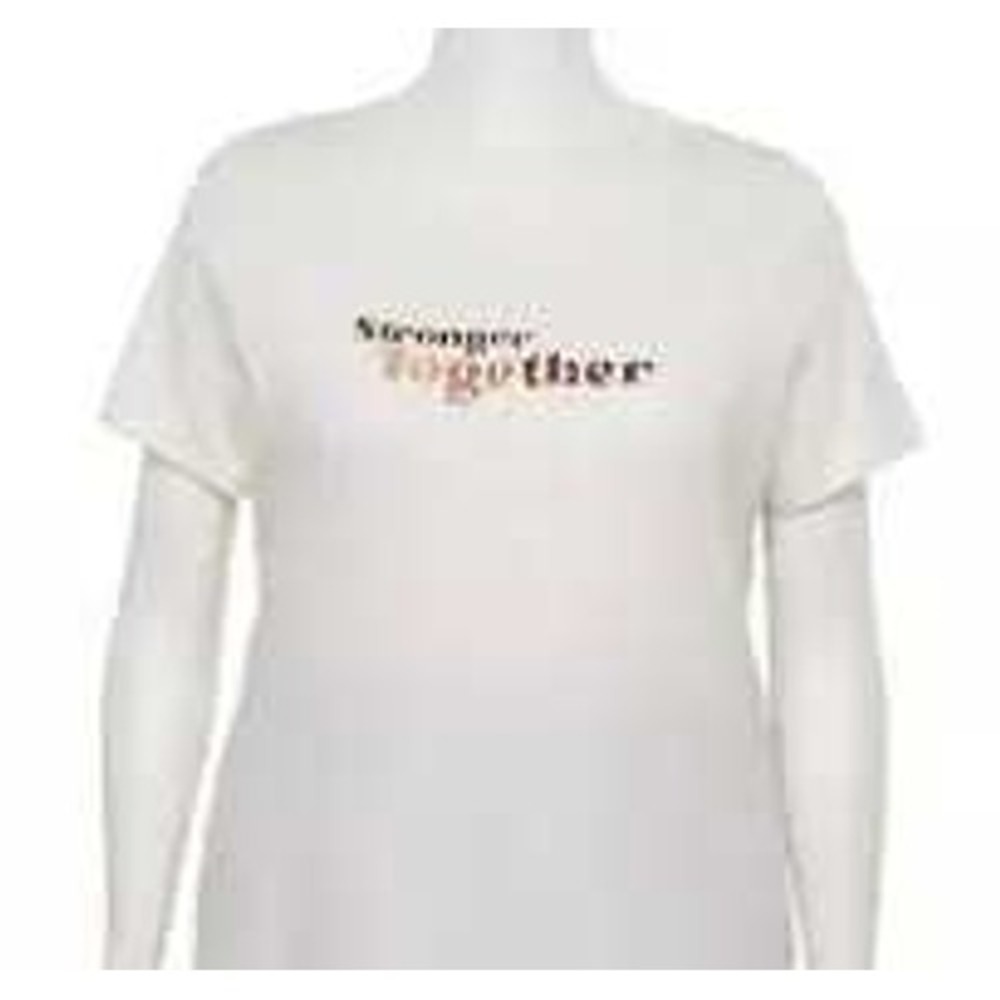 Sonoma Goods For Life Stronger Together Graphic Tee White XXL WS03K205RG2